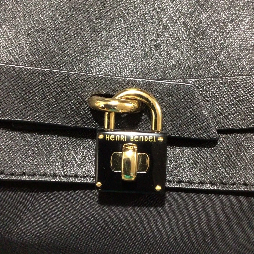 Henri Bendel Black Large Jetsetter Convertible Backpack
